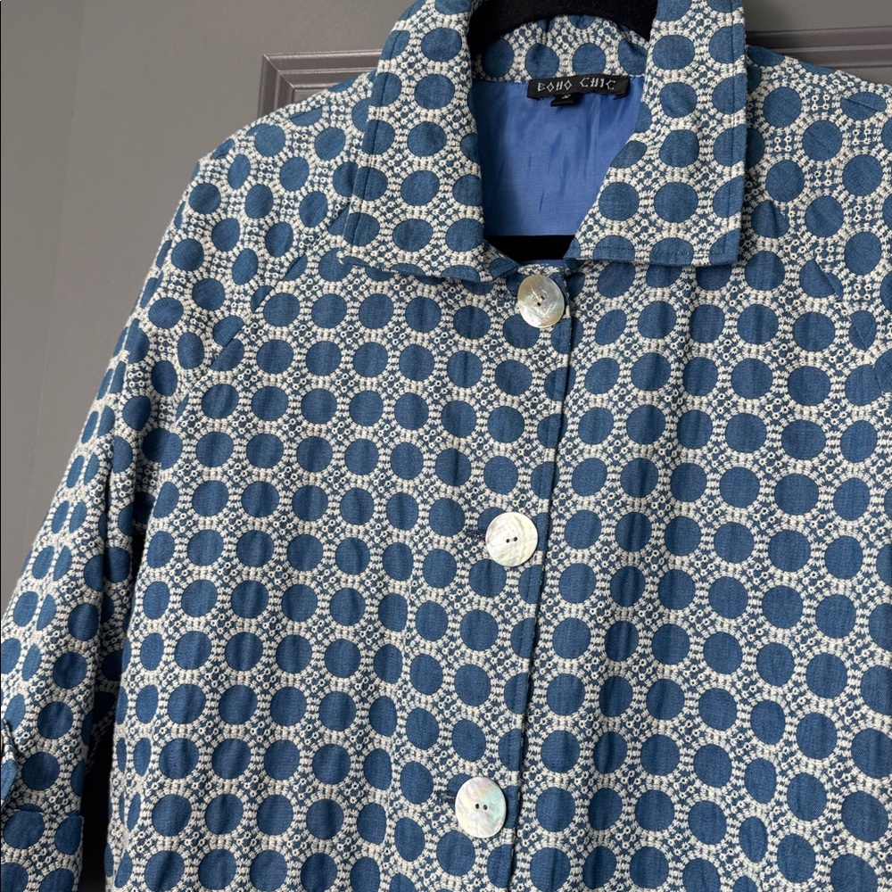 BOHO CHIC Retro Patterned Women's Blazer